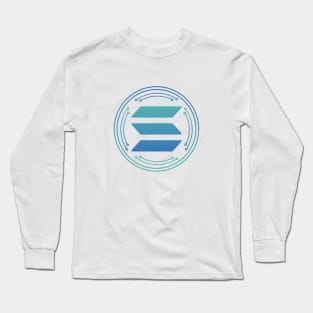 Solana Crypto Gift Idea Design Long Sleeve T-Shirt